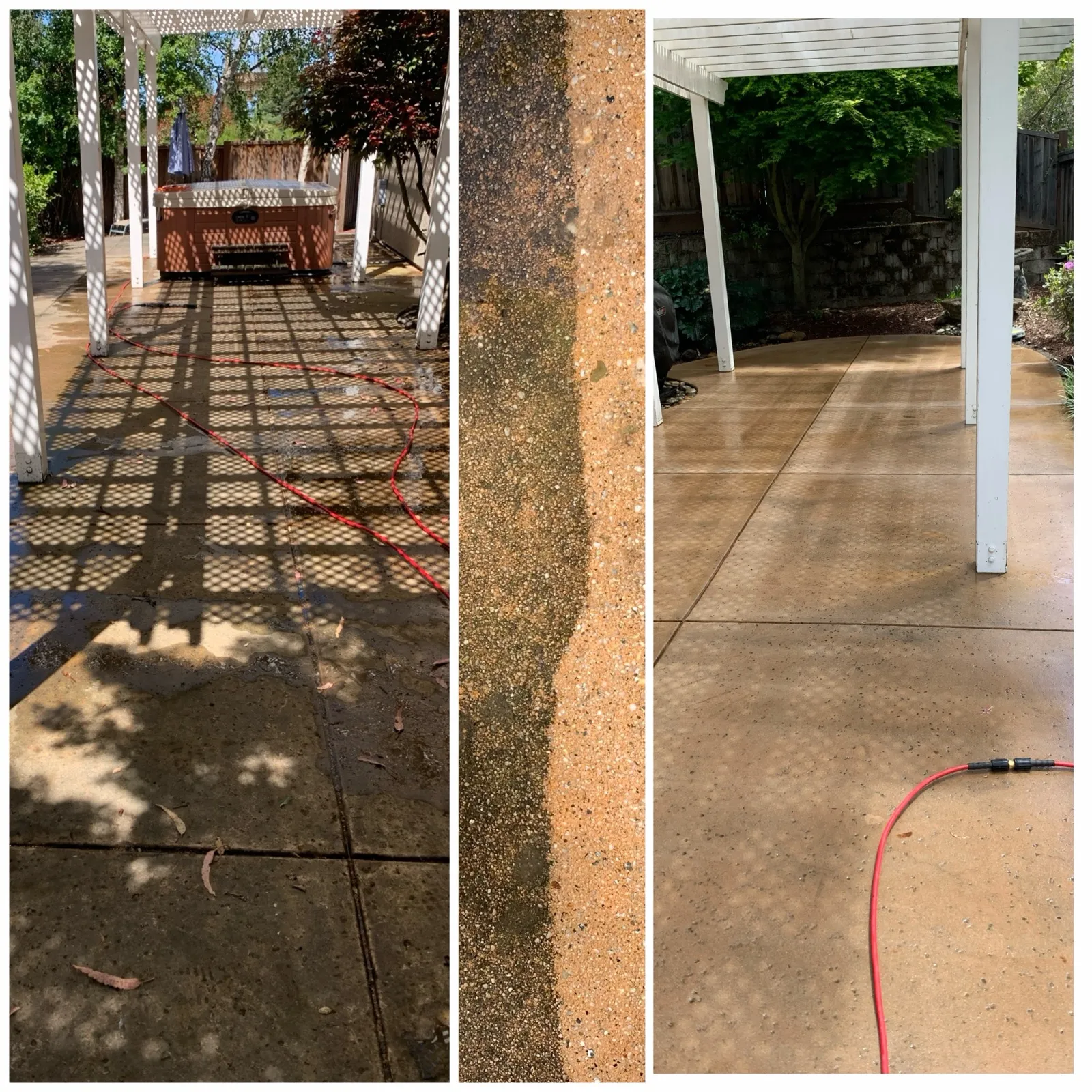 Concrete patio