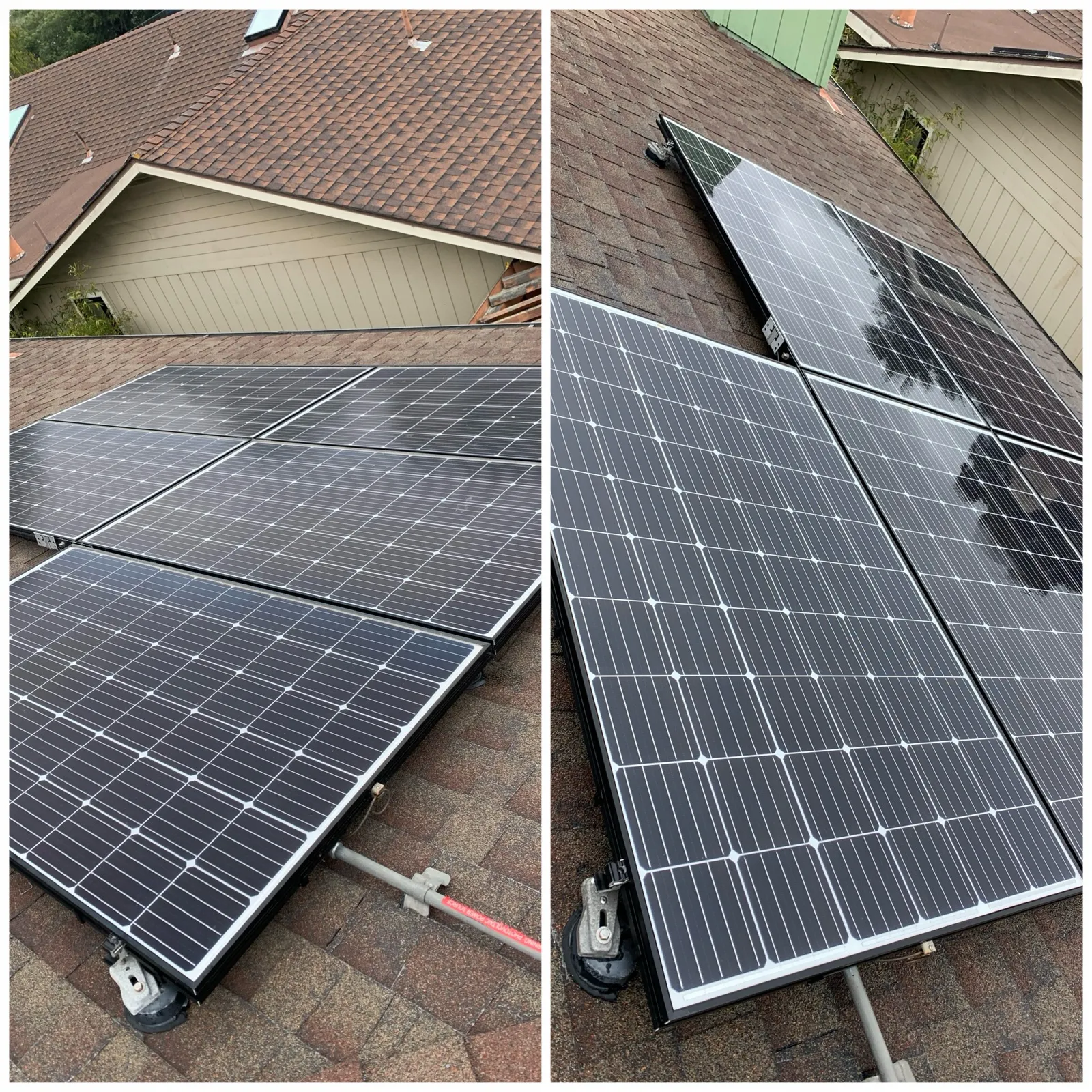 Solar on shingle roof