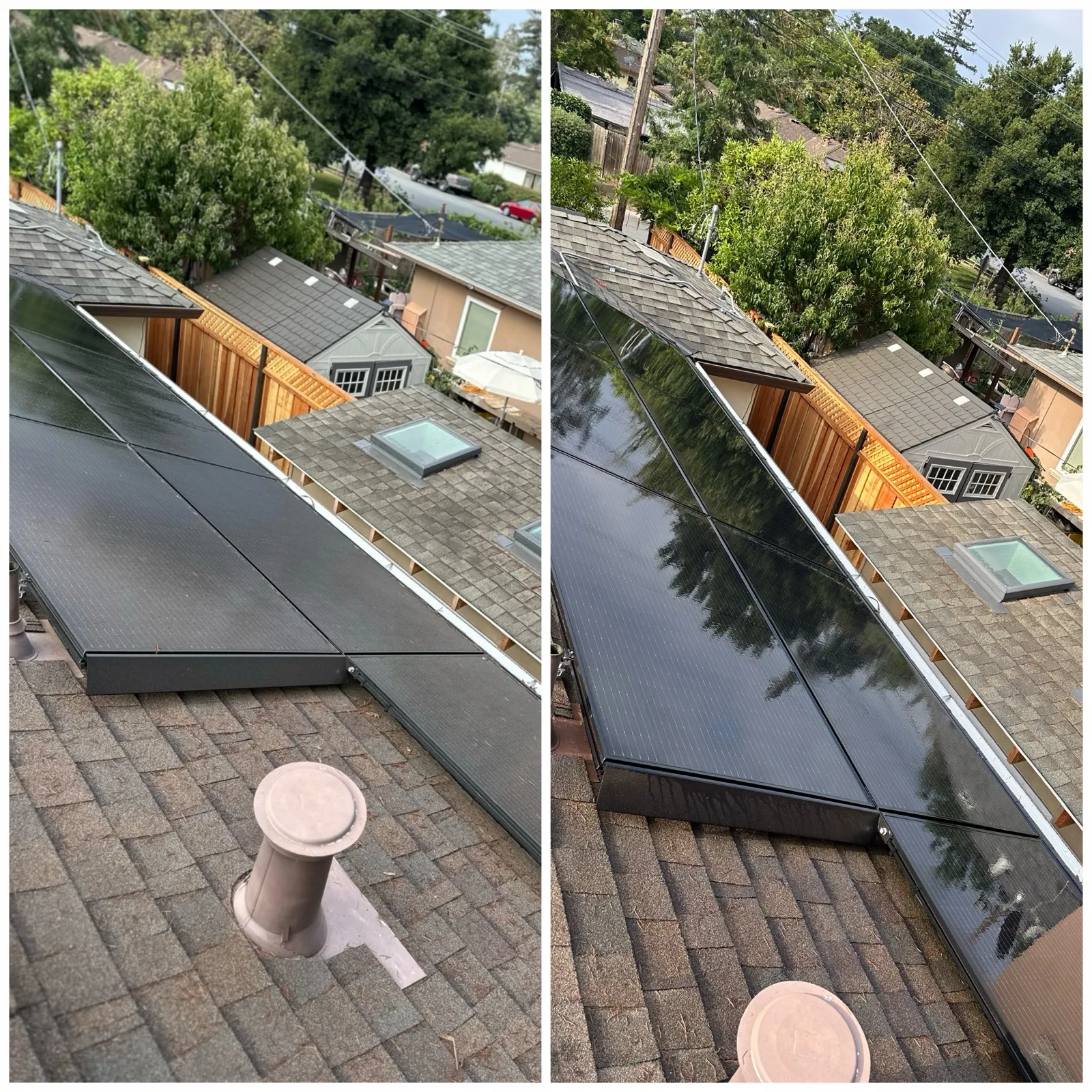 Solar on shingle roof