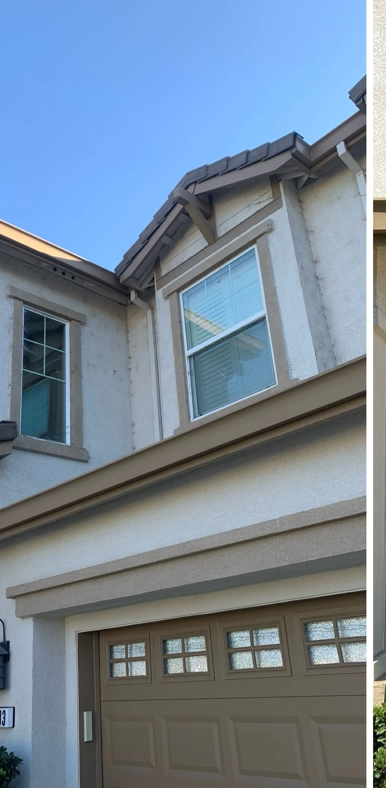 Stucco House Wash — before